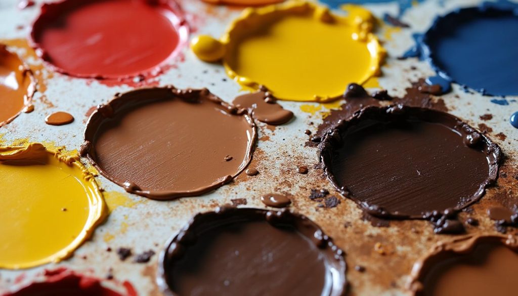 apprenez à créer du marron en peinture avec les dosages et mélanges précis pour obtenir la teinte parfaite.