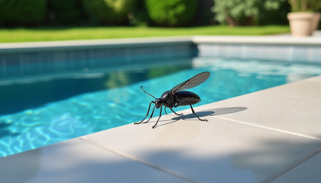 découvrez comment identifier le petit insecte noir dans votre piscine et apprenez des méthodes efficaces pour vous en débarrasser rapidement et préserver la propreté de votre eau.