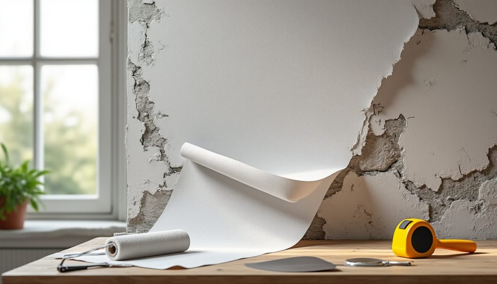 découvrez comment choisir le bon grammage de toile de rénovation épaisse pour masquer efficacement les défauts de vos murs et obtenir une surface parfaite.